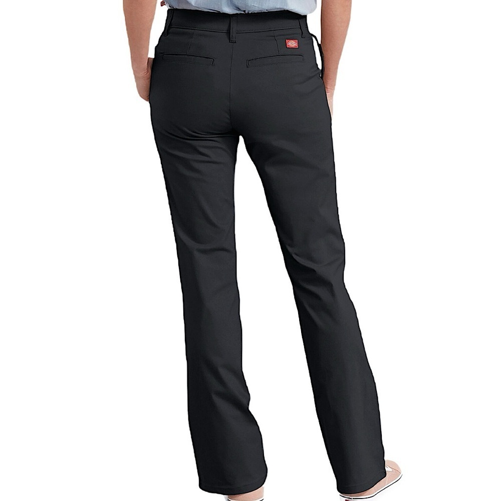 Dickies FLEX Slim Fit Bootcut Pants Women's Classic Black Straight Leg Jeans